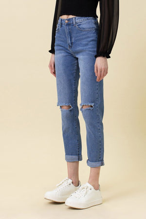 Time After Time High Waisted Boyfriend Jeans (DS) FG VM