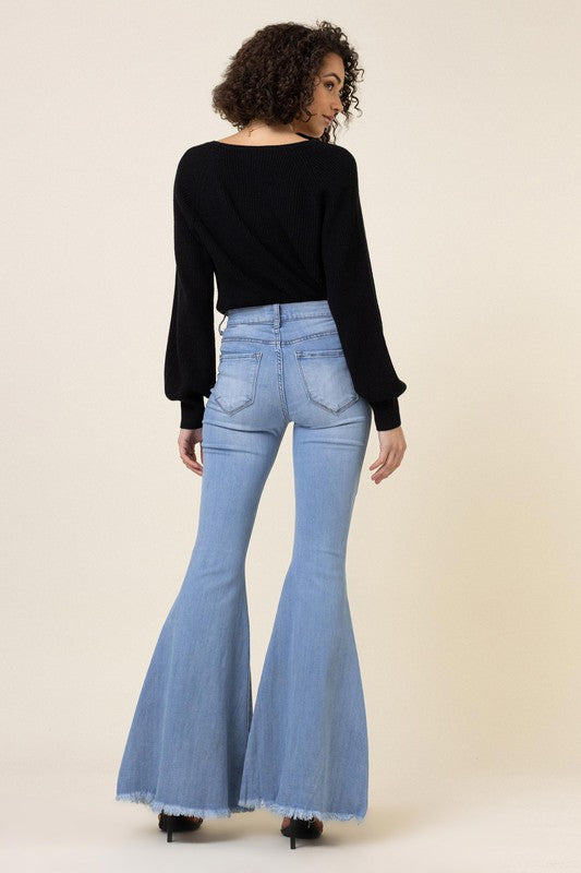 Vibrant bell bottom shops jeans