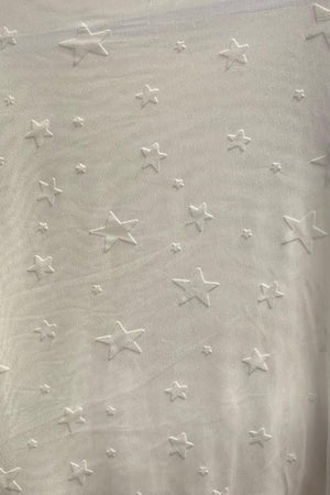 Stars Align Long Sleeve Star Print Mesh Mini Dress &/or Tunic Top