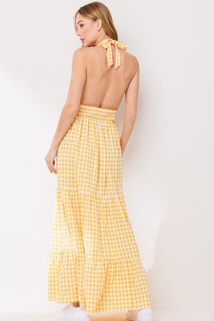 Picnic Date Gingham Maxi Dress