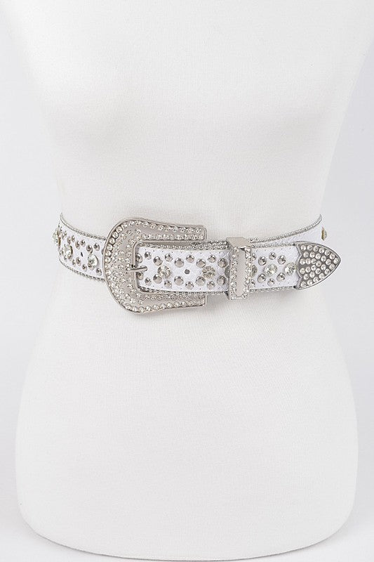 Bad Habits Studded Rhinestone Belt