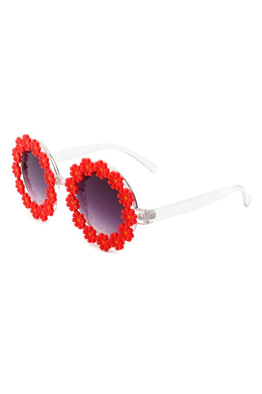 Peace & Love Round Daisy Sunglasses