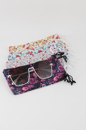 Flower Market Microfiber Sunglasses Pouch