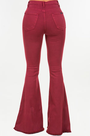 Fall For You Wine Bell Bottom Jeans (DS) FG GG