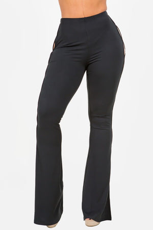 Players Club Open Side Bell Bottom Flare Pants