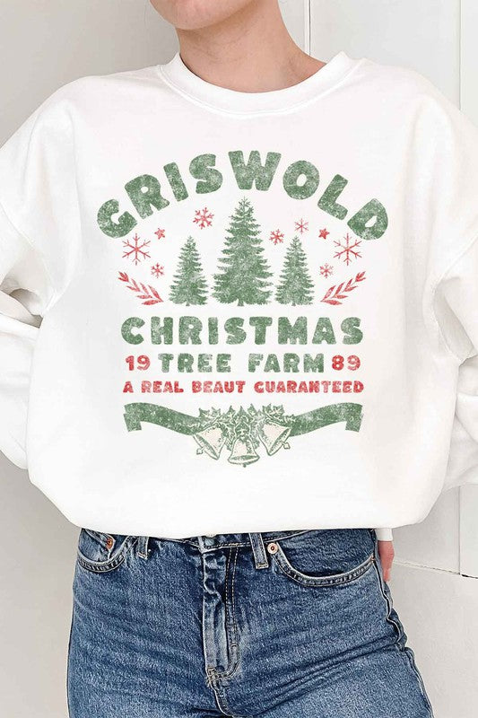 CURVY Christmas Tree Farm Graphic Sweatshirt (DS) FG