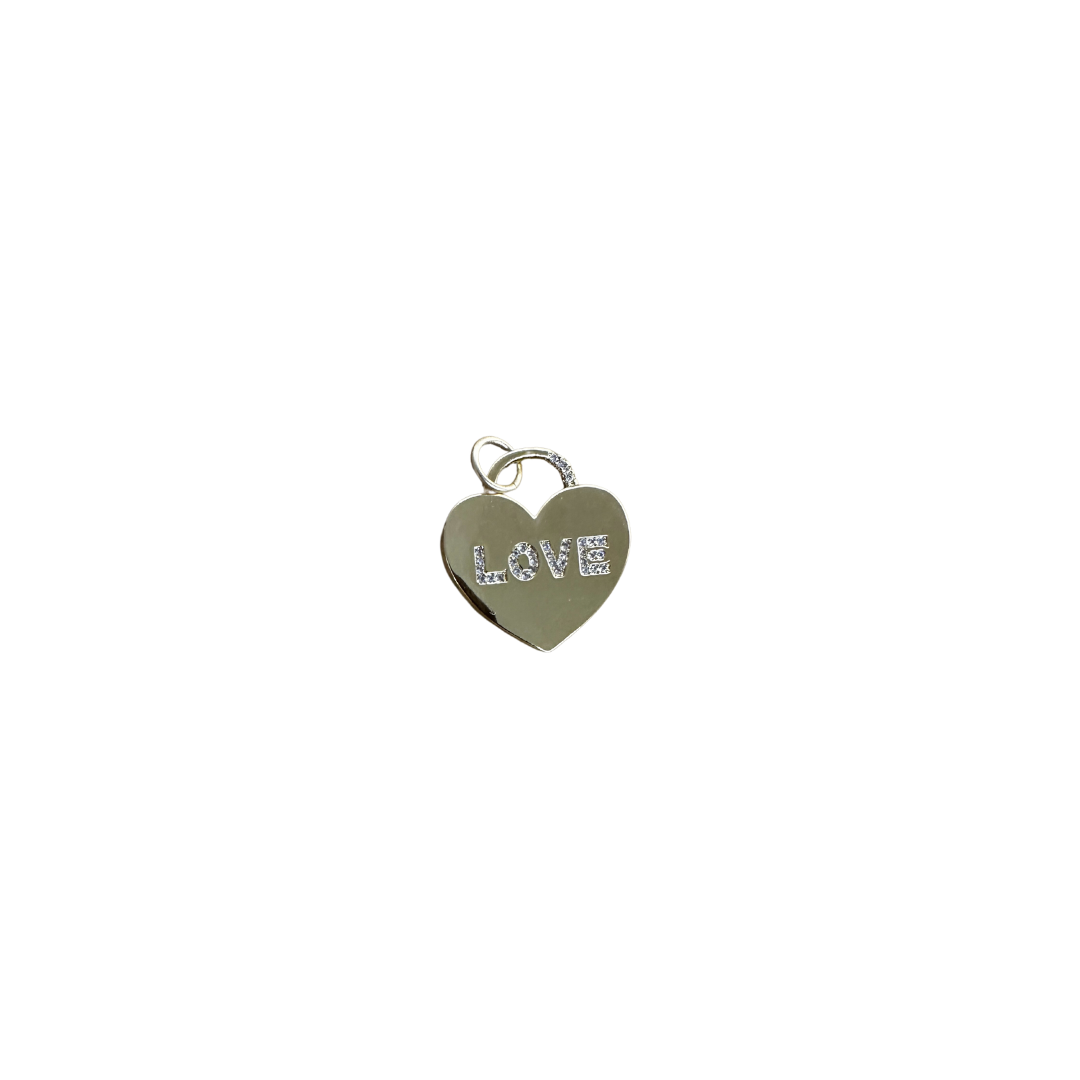 Love Locket Gold & Pavé Heart Pendant/Charm