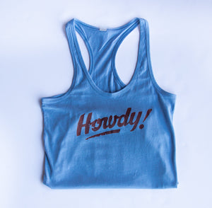 Howdy! Racer Back Graphic Tank Top (DS) RBR