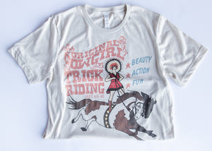 Cowgirl Trick Rider Graphic Tee (made 2 order) RBR
