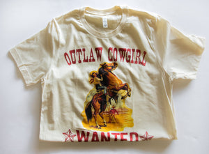 Outlaw Cowgirl's Wanted Graphic Tee (made 2 order) RBR