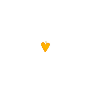 Neon Love Gold & Enamel Heart Pendant/Charm