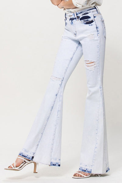 White Out High Rise White Flare Jeans (DS) FG VM