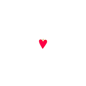 Neon Love Gold & Enamel Heart Pendant/Charm