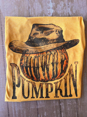 Howdy Pumpkin Graphic Tee (made 2 order) LC