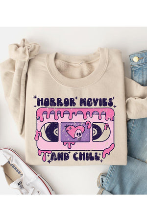 Horror Movies And Chill Graphic Sweatshirt (DS) FG