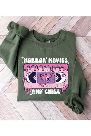 Horror Movies And Chill Graphic Sweatshirt (DS) FG