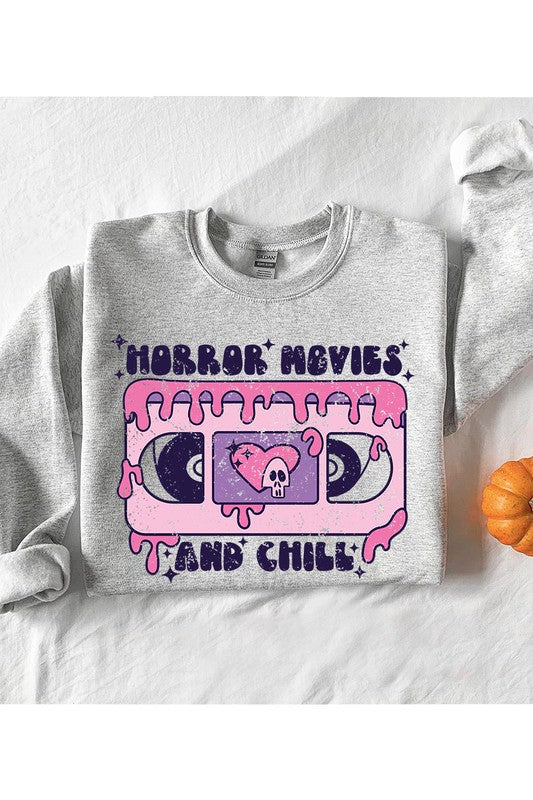 Horror Movies And Chill Graphic Sweatshirt (DS) FG