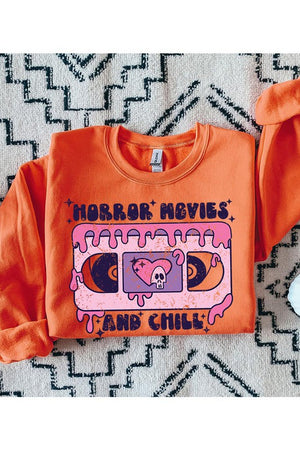 Horror Movies And Chill Graphic Sweatshirt (DS) FG