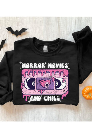 Horror Movies And Chill Graphic Sweatshirt (DS) FG