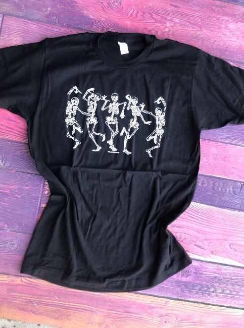 Skeleton Soiree Graphic Tee (made 2 order) LC