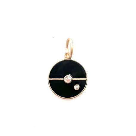 Equilibrium Gold & Enamel Pendant/Charm