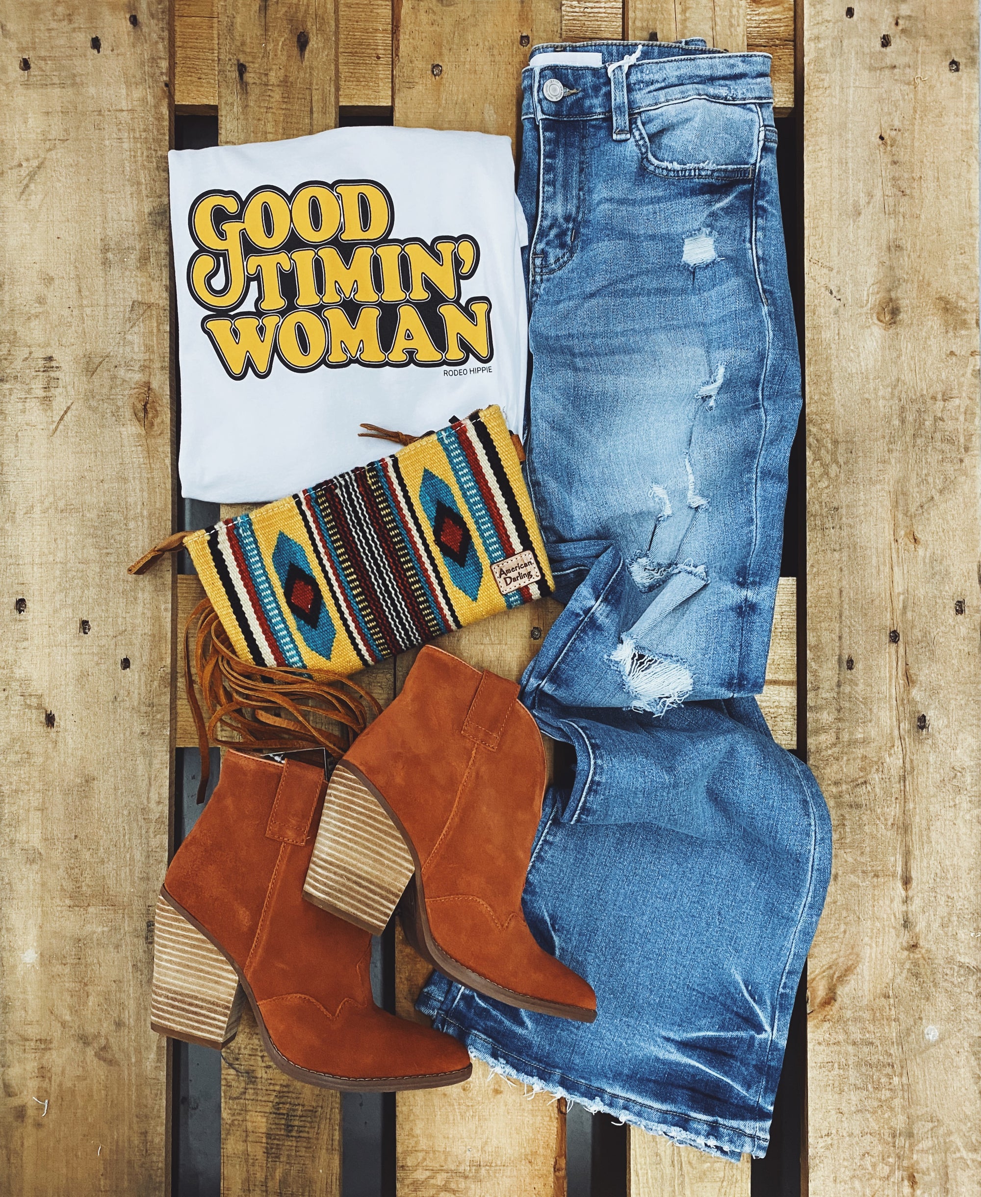 Good Timin' Woman Graphic Tee (Made 2 Order) RH
