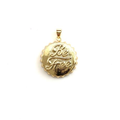 Be Free Gold Pendant/Charm