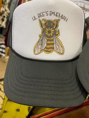 Hive Tribe Lil Bee's Bohemian Bumble Bee Logo Trucker Hat