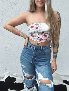 L/S ROSE BANDANA TEE [2 COLORS] | THE GROUND depot. ONLINESTORE