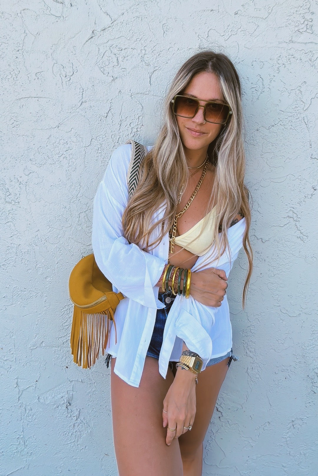 Smoky Bar Retro Aviator Sunglasses