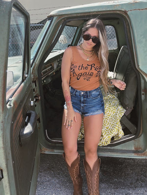 On the Road Again Lace Tank