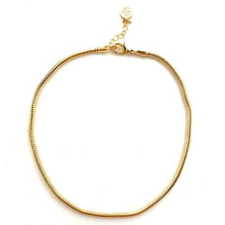 Swindler Gold Choker Snake Chain