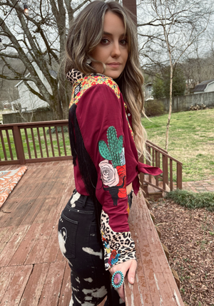 Sunday Best Embroidered Pearl Button Top ~ Lainey Wilson X Lil Bee's Bohemian