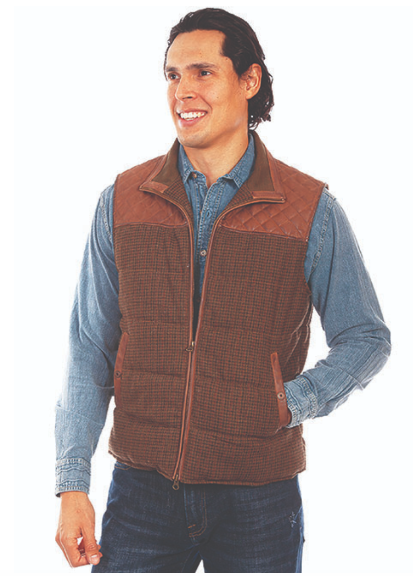 Scully Men's Vintage Brown Vest (DS)