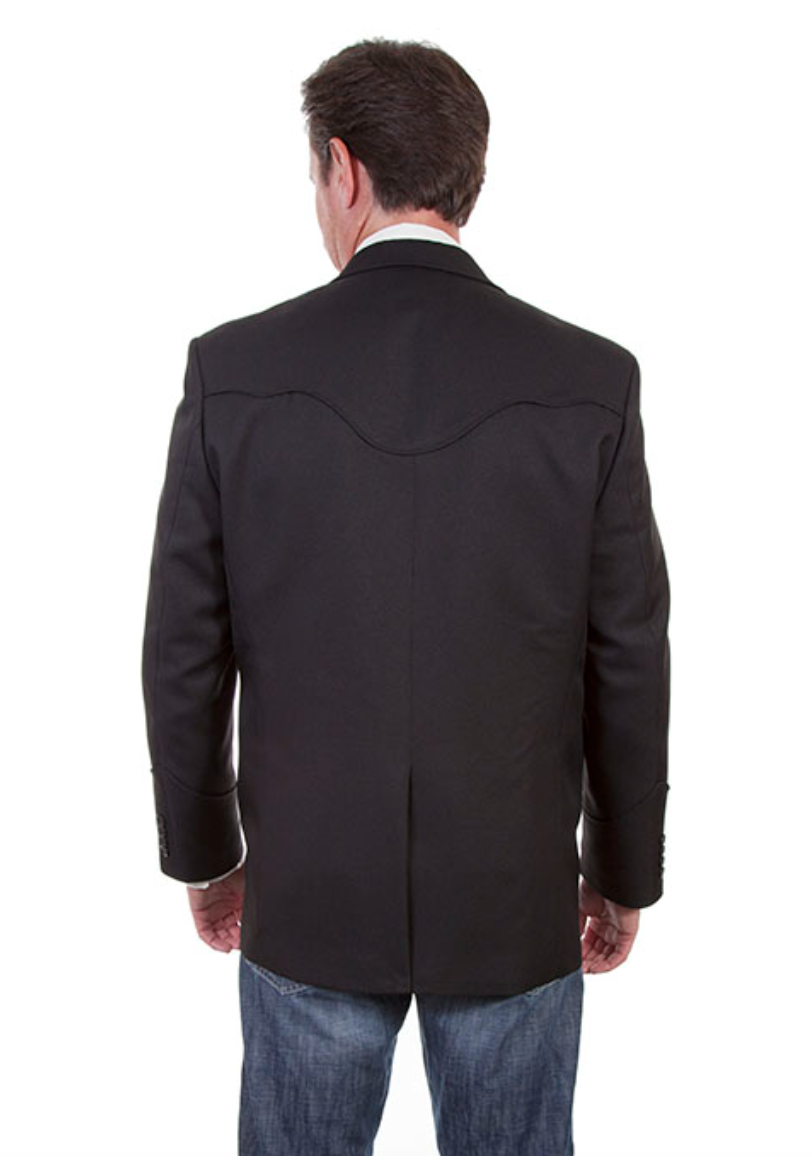 Scully Men's Black Classic Western Blazer Men's LONG (DS)