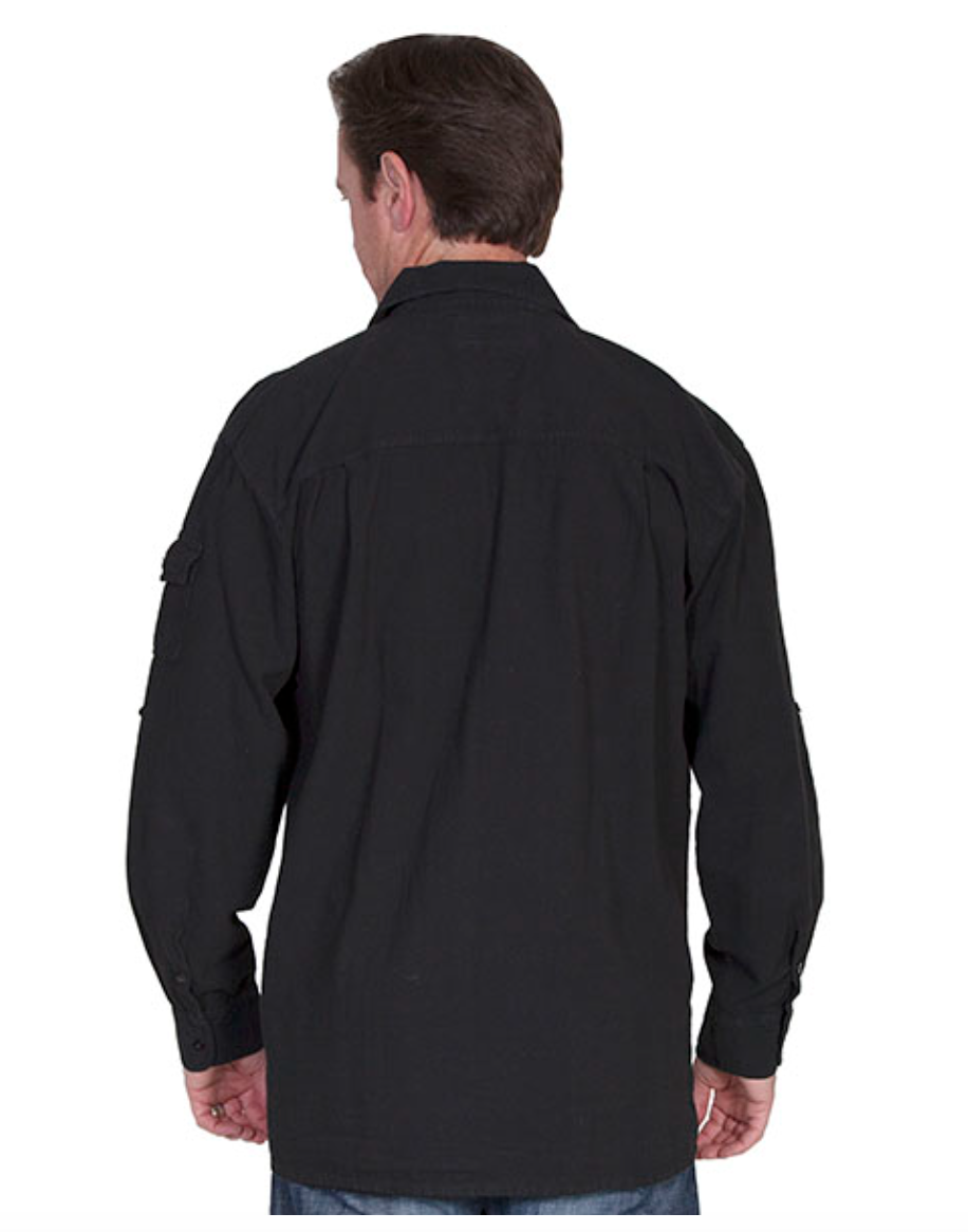 Scully Men's Button Up in Black (DS)