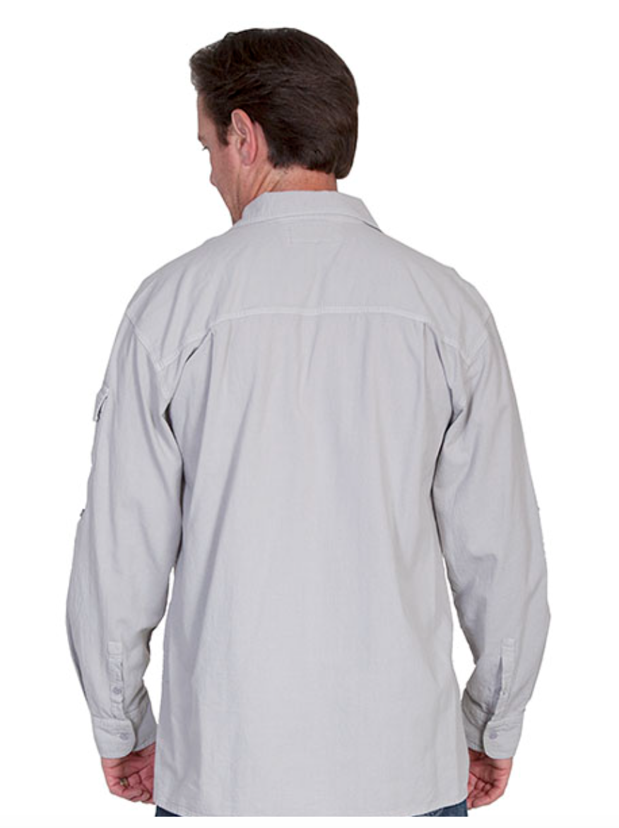 Scully Men's Button Up in Grey (DS)