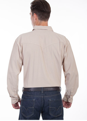 Scully Men's Button Up in Sand (DS)