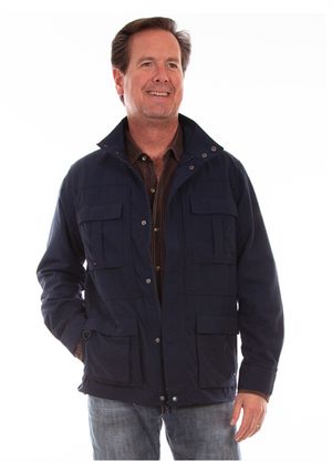 Scully Men's Multi Pocket Jacket in Midnight Sky (DS)