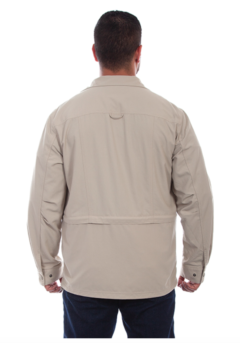 Scully Men's Multi Pocket Jacket in Stone (DS)