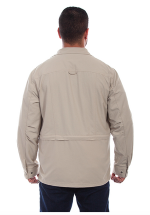 Scully Men's Multi Pocket Jacket in Stone (DS)