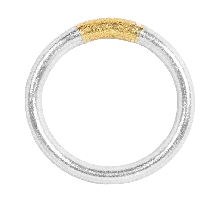 BuDhaGirl Silver Tzubbie All Weather Bangle® (AWB®) - Serenity Prayer