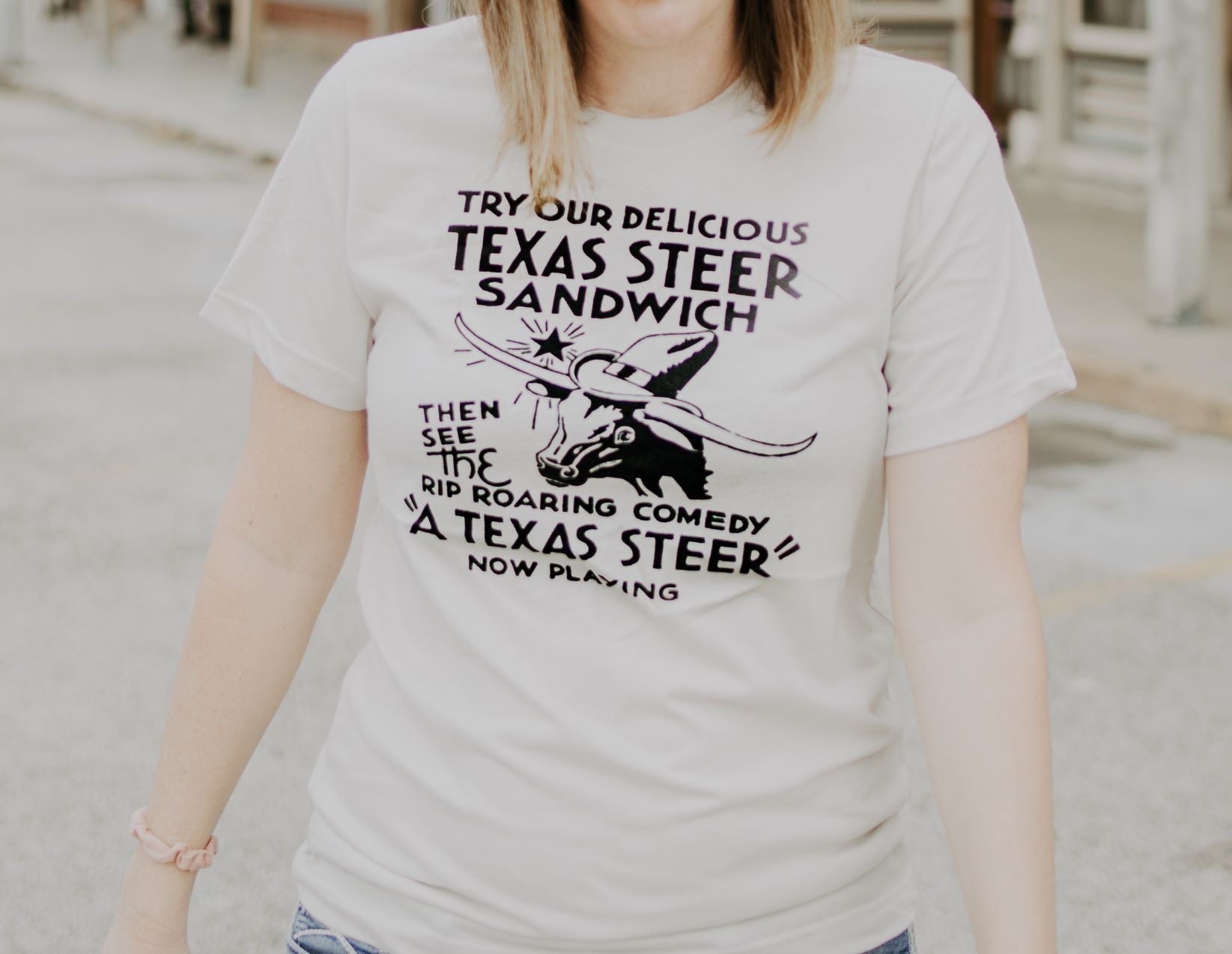 Texas Steer Sandwich Graphic Tee (made 2 order) RBR