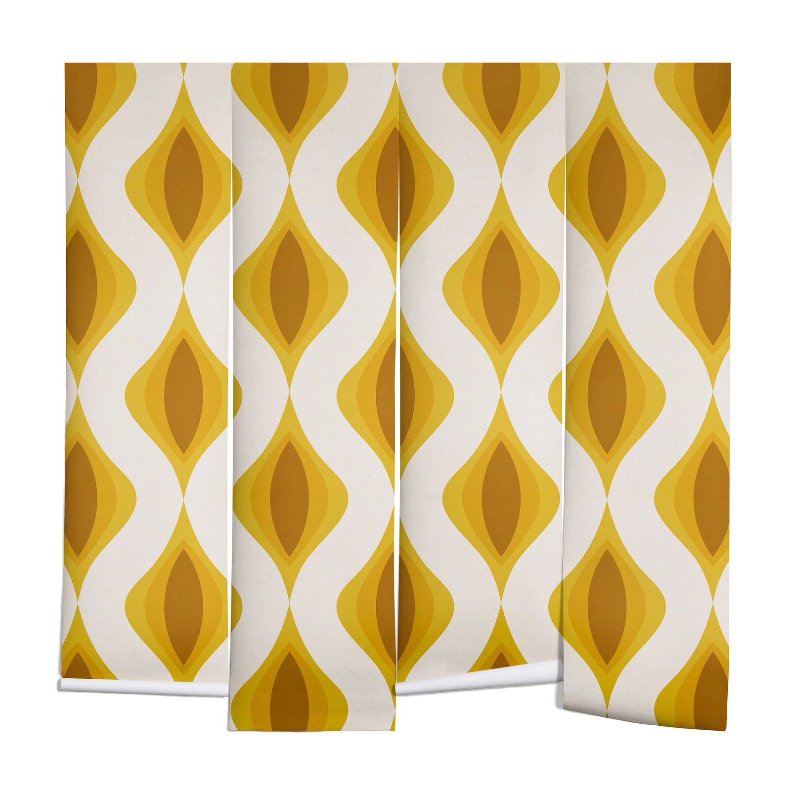 Yellow Ornaments Wall Mural (DS)