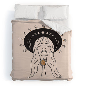 Desert Angel in Black Cream Duvet Cover &/or Bed in a Bag Set (DS) DD