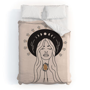 Desert Angel in Black Cream Duvet Cover &/or Bed in a Bag Set (DS) DD