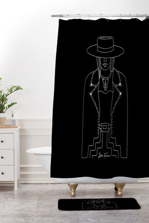 Lady Outlaw Shower Curtain (DS) DD