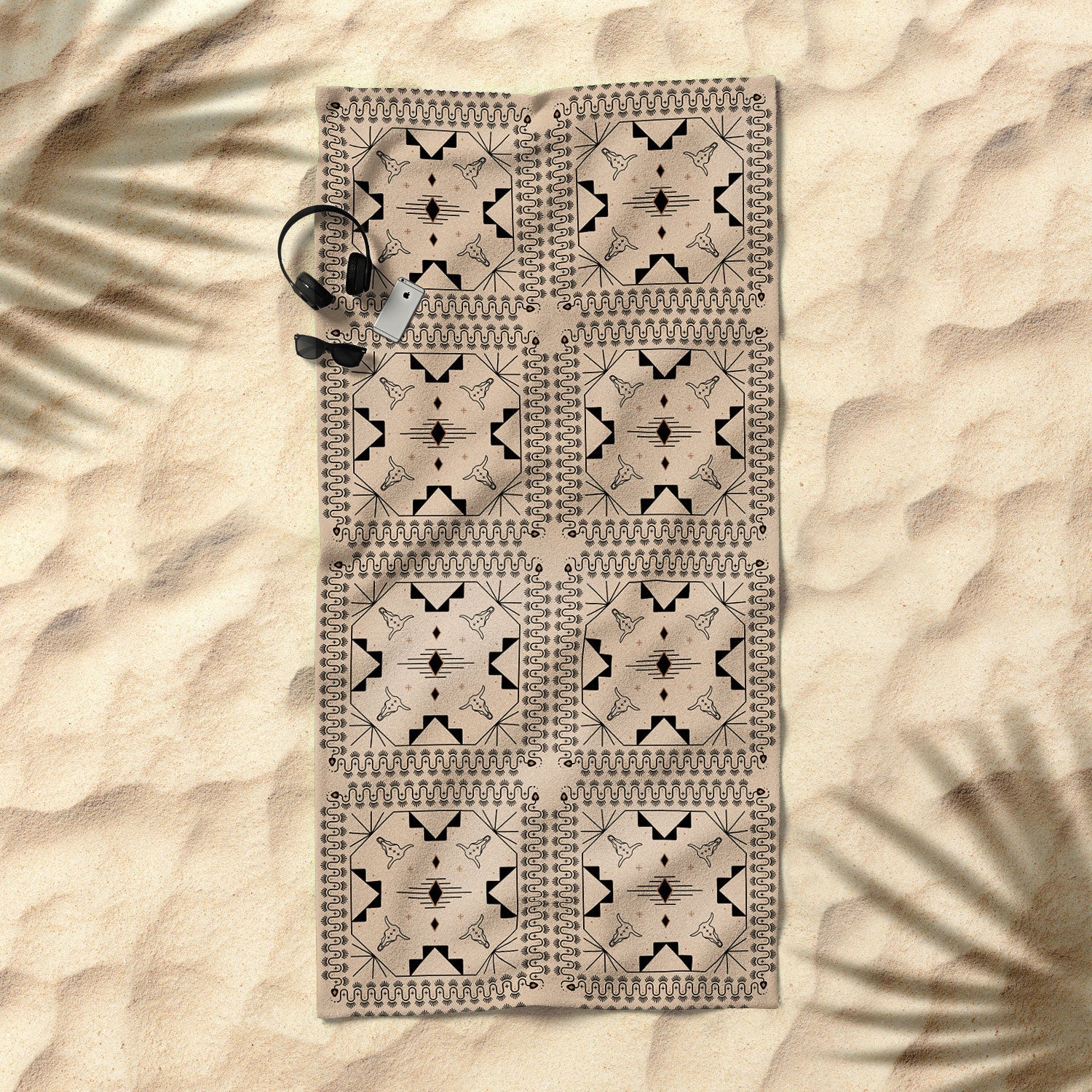 Lost Desert Tile Beach Towel (DS) DD
