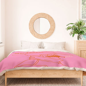 Love or Die Tryin Pink Duvet Cover &/or Bed in a Bag Set (DS) DD