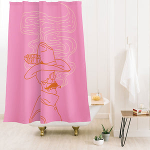 Love or Die Tryin Pink Shower Curtain (DS) DD
